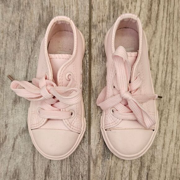 Cotton On Kids Pink Classic Trainer Shoes Size 8 - Picture 4 of 10